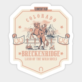 Breckenridge Colorado wild west town Sticker